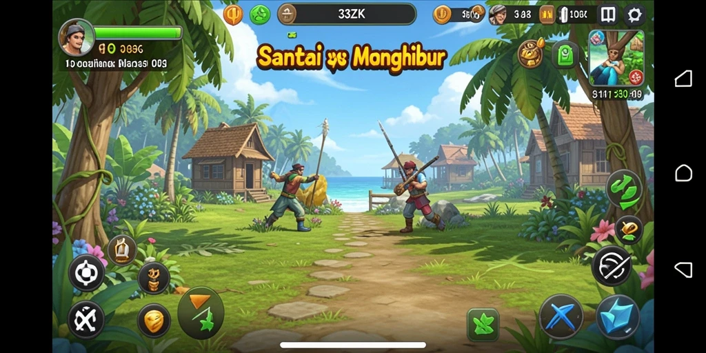 Tangkapan layar gameplay 33ZK yang menghibur dan menarik.
