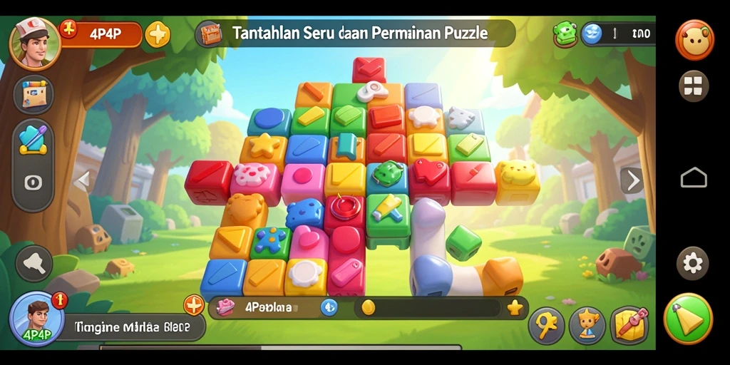 Tampilan gameplay <strong>4P4P</strong> yang menantang dengan grafik menarik.