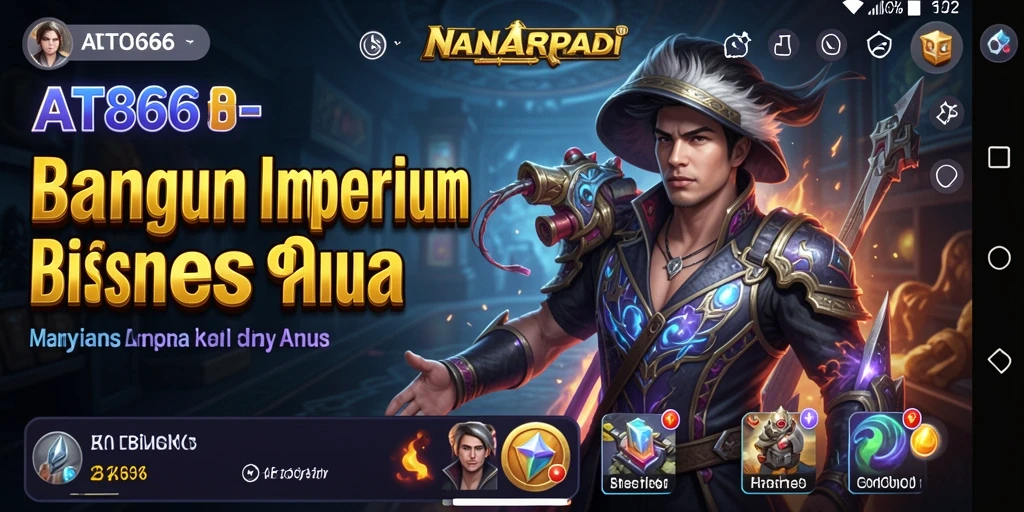 Gameplay menarik AT866 saat membangun bisnis Tycoon.