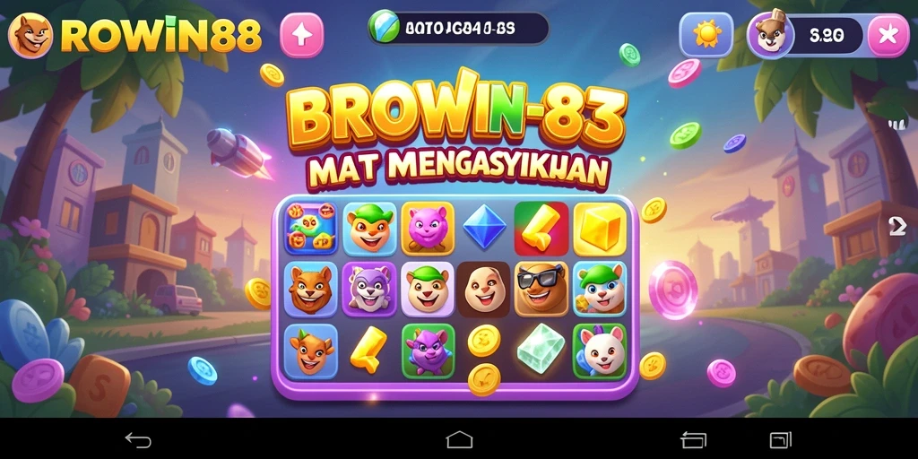 Tampilan gameplay mengasyikkan dalam BROWIN88 dengan berbagai tantangan Match-3.