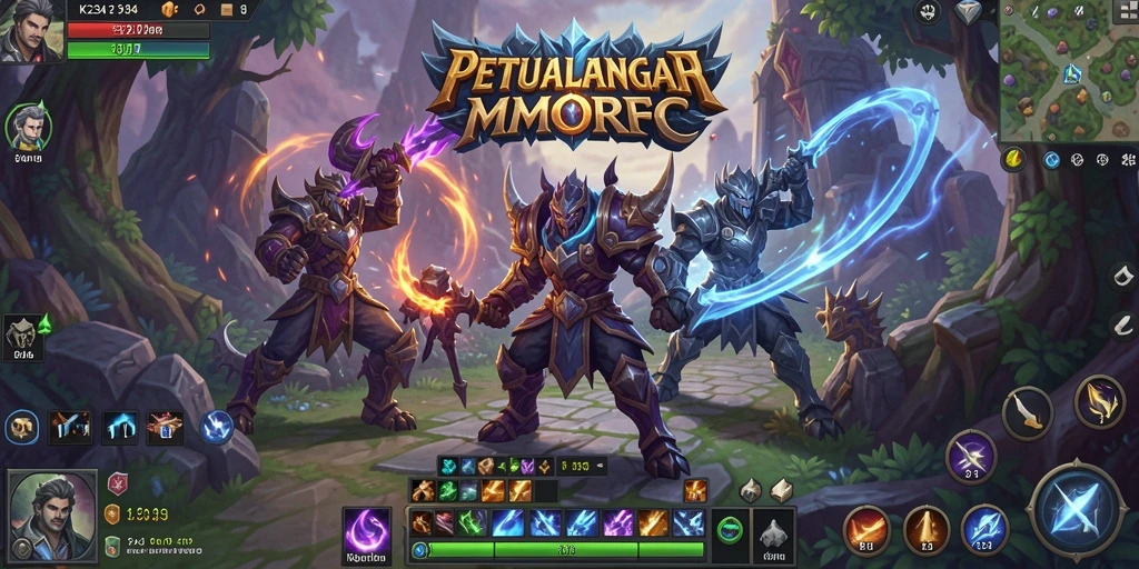 Screenshot K234 menunjukkan momen seru dalam pertempuran MMORPG.