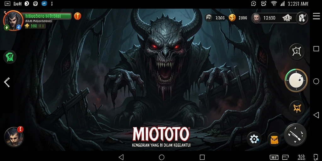 Gambaran menakutkan dari gameplay horor MIOTOTO.