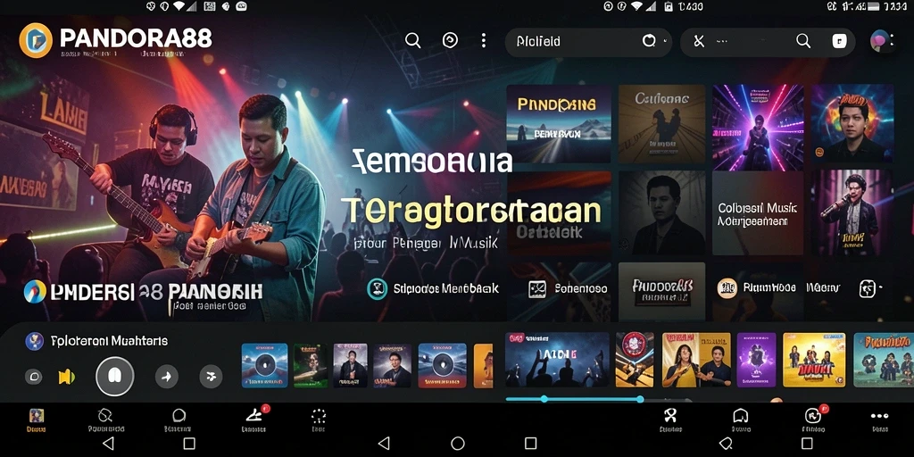 Tampilan gameplay PANDORA88 saat mendengarkan musik favorit.
