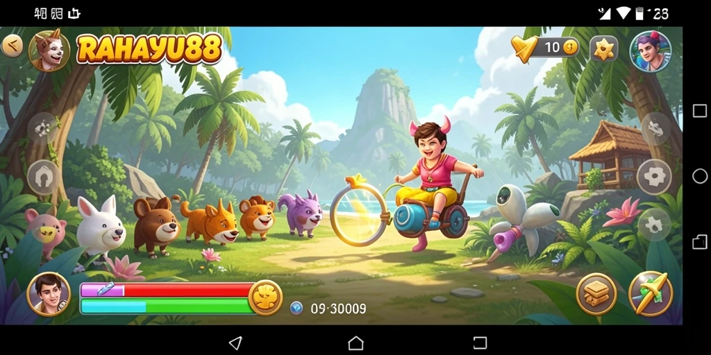 Tangkapan layar menunjukkan gameplay santai dari RAHAYU88 yang menghibur.