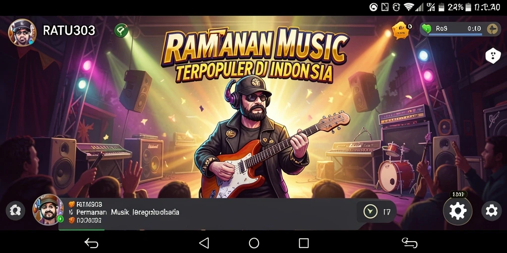 Gameplay seru dan interaktif dari RATU303 yang penuh musik.
