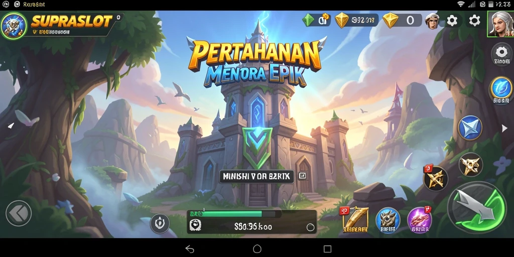 Tampilan pertahanan menara yang mendebarkan di SUPRASLOT.