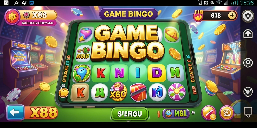 Tampilan gameplay X88 yang menarik saat bermain Bingo.